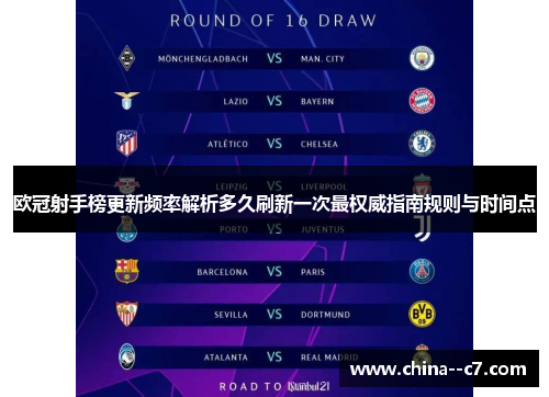 欧冠射手榜更新频率解析多久刷新一次最权威指南规则与时间点